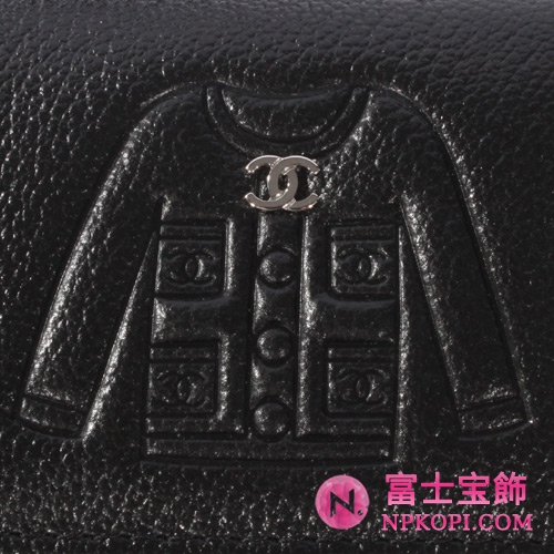 シャネル ジャケット 長財布 ブラック A50136